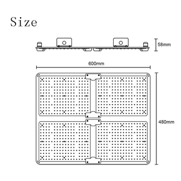 WEEDQB plant grow light square grow light 110W W005